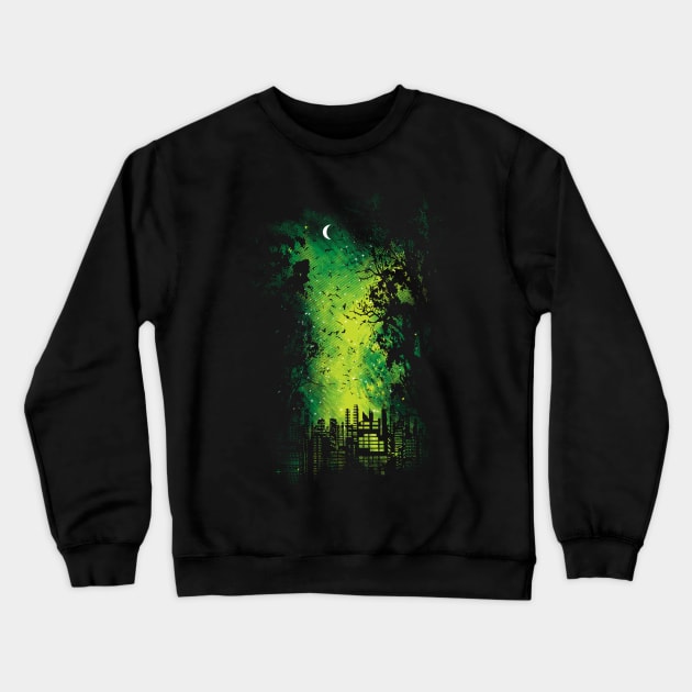 Light Pollution Crewneck Sweatshirt by Daletheskater